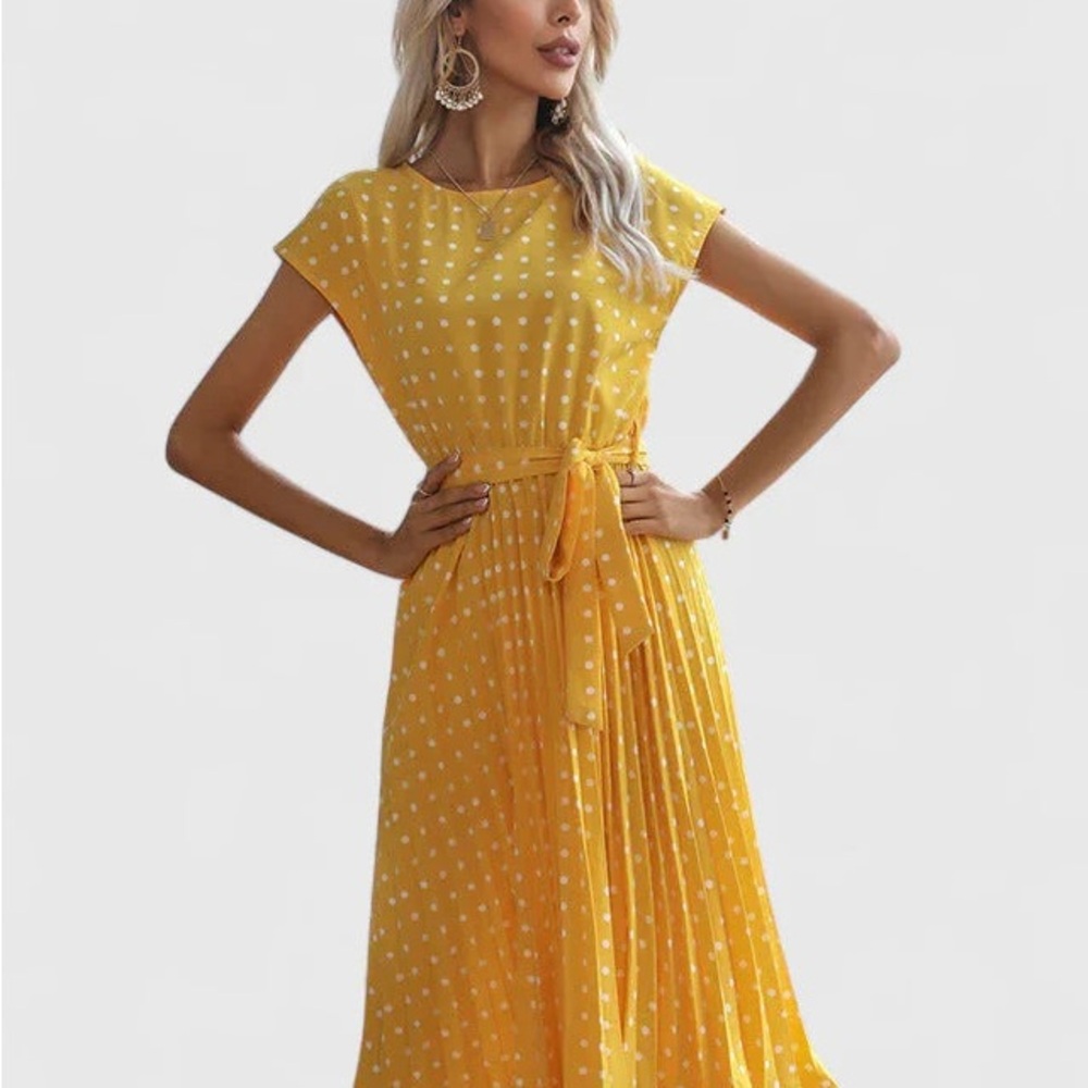 Yellow Polka Dot Dress